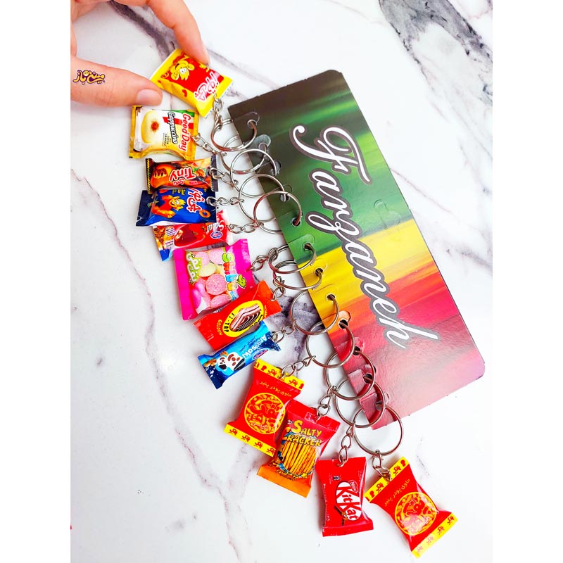 عمده. 5 جین سرکلیدی مینیاتوری چیپس و پفک 12عددی