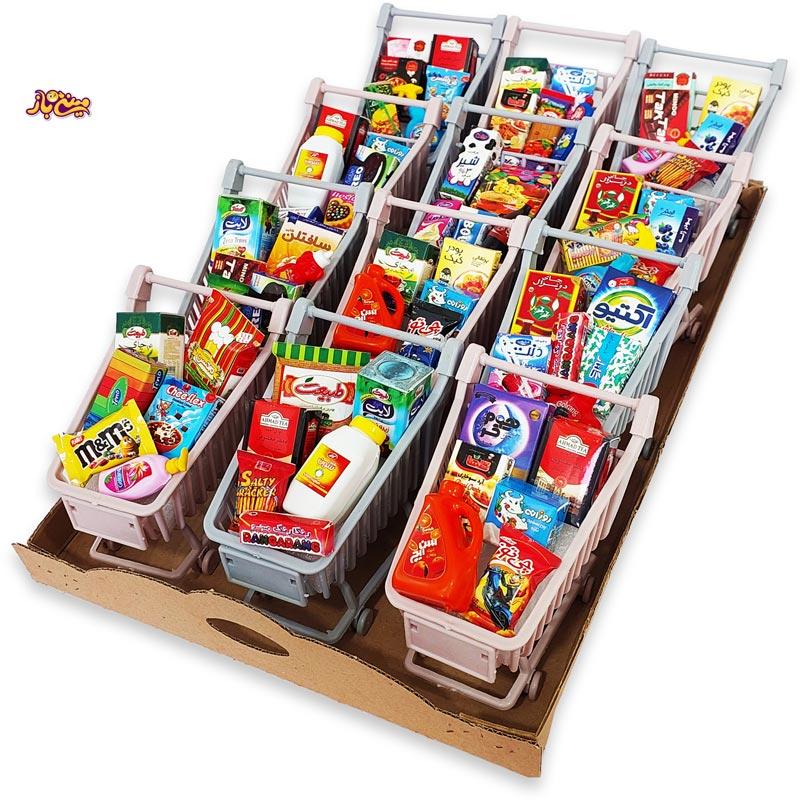 عمده. 2 بسته پک چرخ خرید مینیاتوری 12 عددی