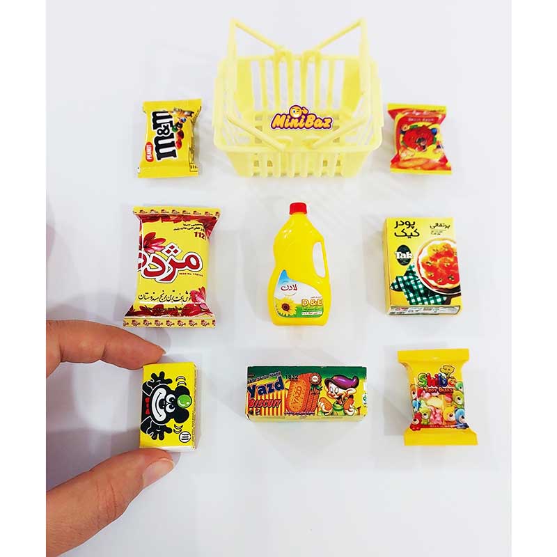 پک مینیاتوری سبد کالا مینی باز کد 0054 مجموعه 8 عددی